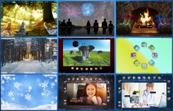 Verschiedene Screenshots von den virtuellen Umgebungen des Webinar-Software Anbieters vitero inspire