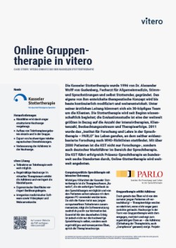 Fallstudie des Webinar Tools vitero zum Thema Online Gruppentherapie: vitero Einsatz bei der Kasseler Stottertherapie