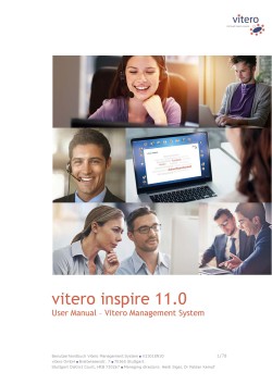 User Manual Vitero Management System