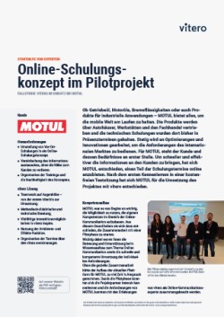 Case Study mit vitero & MOTUL